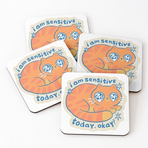 Item preview, Funny sensitive cat meme designed and sold by urfer.