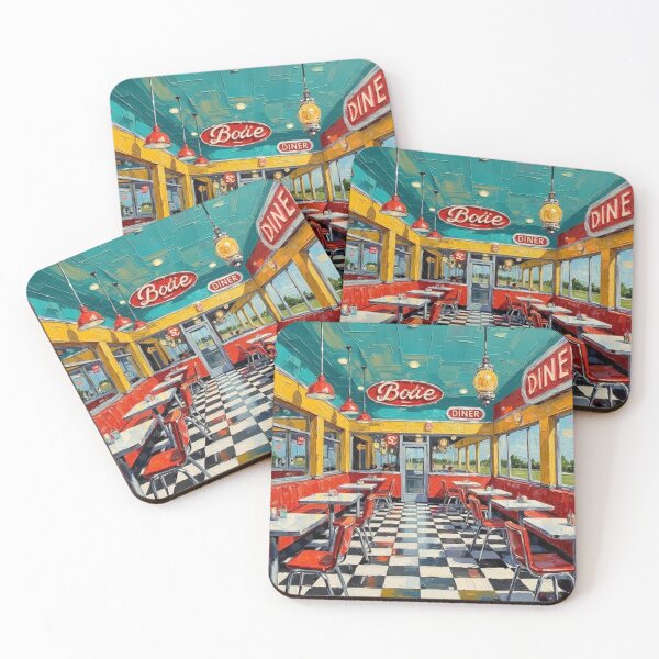 Item preview, Retro Diner Wall Art – Colorful 1950s American Café & Kitchen Decor designed and sold by DesingDaze.