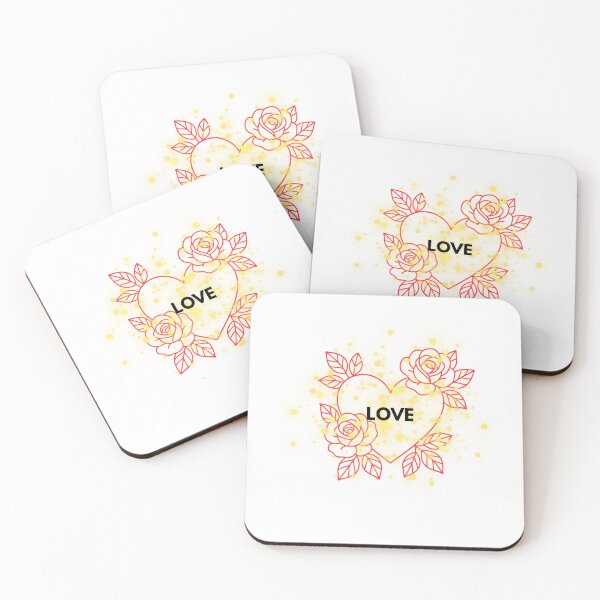 Item preview, Gold Glitter Heart & Red Roses - LOVE Aesthetic  designed and sold by NordicDesigns20.