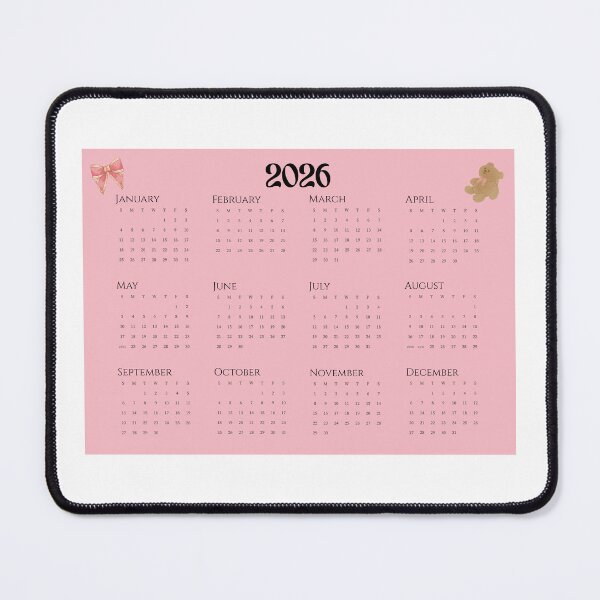 Item preview, Pink Calendar 2026 designed and sold by Offset Corner.