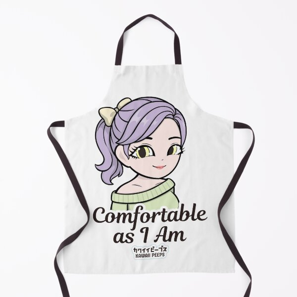 Item preview, Pastel Power Crew Comfortable as I Am – Pastel Kawaii Soft Girl Calm Self Acceptance Quote Design designed and sold by P-L-Sardines.