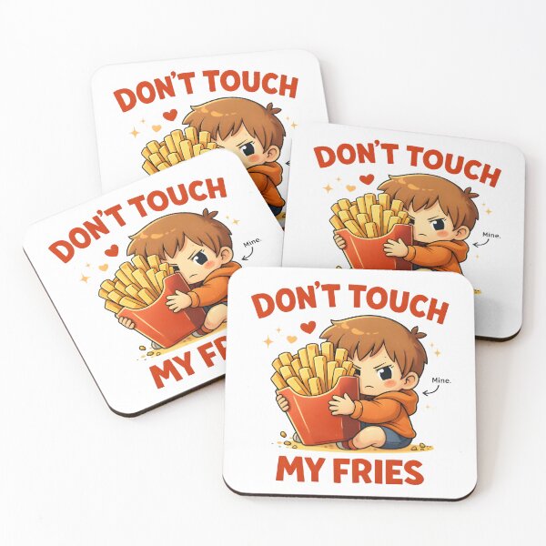 Item preview, Don’t Touch My Fries – Cute Chibi Snack Lover Cartoon Design designed and sold by Snackwear Apparel.