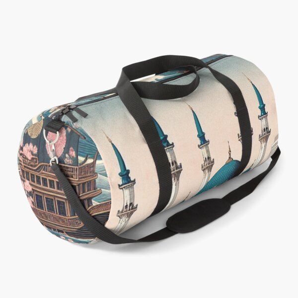 Item preview, Ukiyo‑e Kazan Russia – Kul Sharif Mosque & Kremlin Art Print designed and sold by Vandy Fullam.