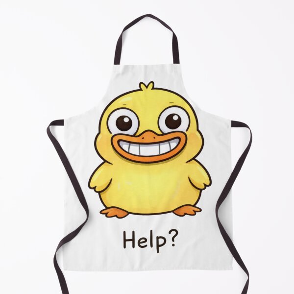 Item preview, Cute Duck Help Meme – Relatable Internet Humor Illustration designed and sold by TTStudio.