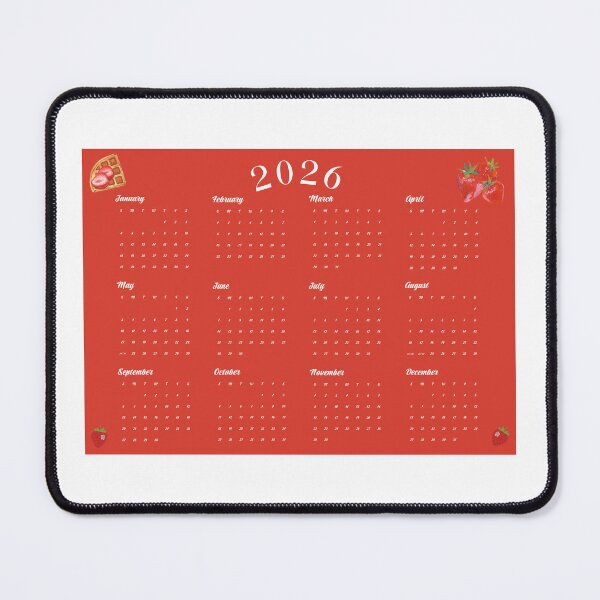 Item preview, 2026 Strawberry calendar designed and sold by Offset Corner.