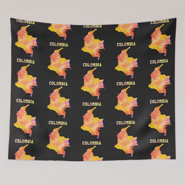 Item preview, Colombia Map Watercolor - Artistic Vibrant Colombian Pride designed and sold by mashmosh.