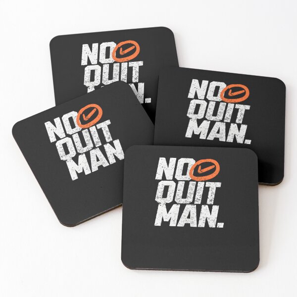 Item preview, No Quit Man – Grit & Mental Toughness Motivation Quote designed and sold by Axivra.