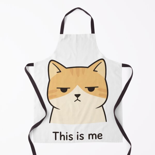 Item preview, Emotionless Cat Face – This Is Me Minimal Cat Meme Art designed and sold by TTStudio.