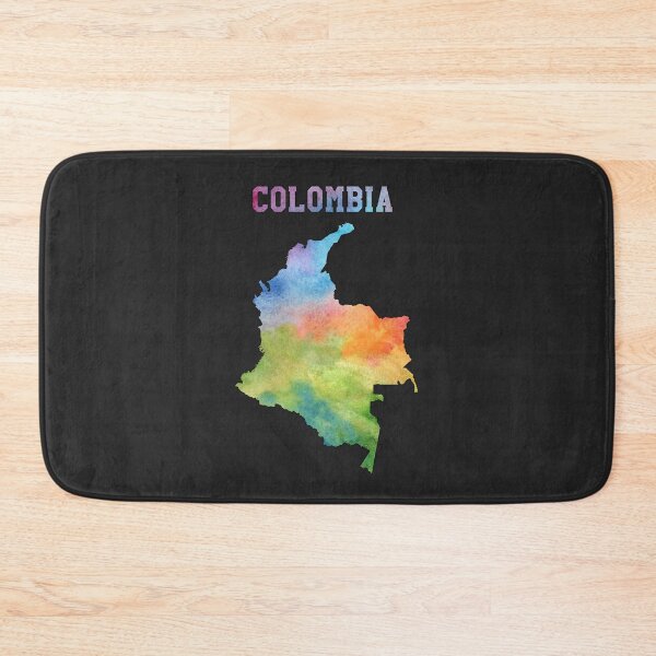 Item preview, Colombia Watercolor Silhouette - Vibrant Artistic Map Art designed and sold by mashmosh.