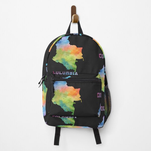 Item preview, Colombia Watercolor Silhouette - Vibrant Artistic Map Art designed and sold by mashmosh.