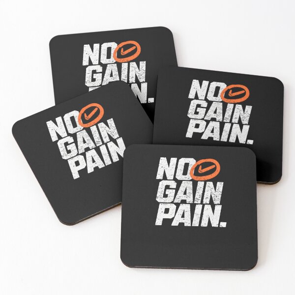 Item preview, No Gain Pain – Fitness & Hard Work Motivation Quote designed and sold by Axivra.