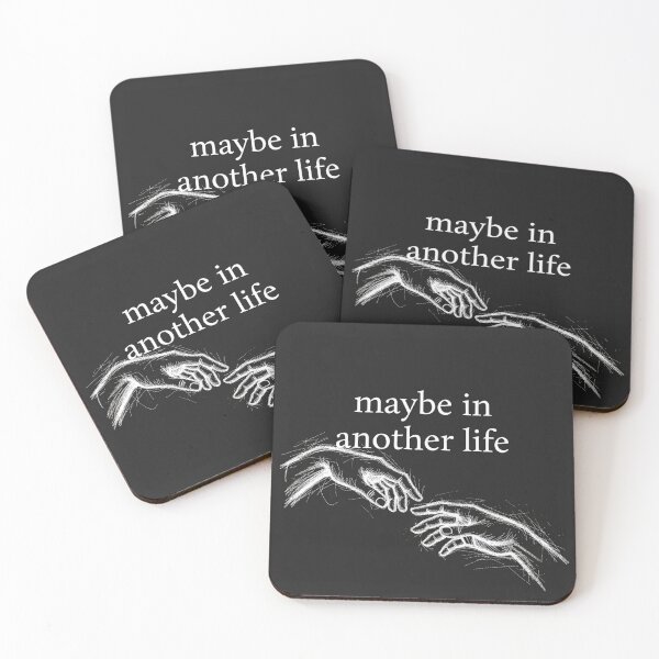 Item preview, Maybe In Another Life | Romantic Regret Aesthetic Black Design designed and sold by CuteDesignOnly.