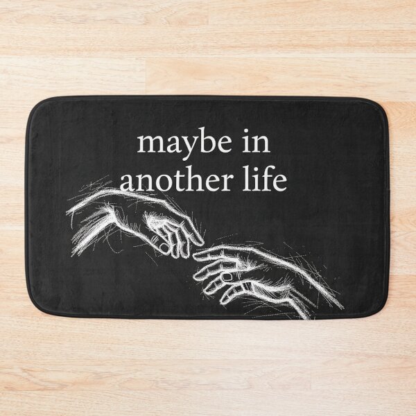 Item preview, Maybe In Another Life | Romantic Regret Aesthetic Black Design designed and sold by CuteDesignOnly.