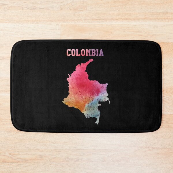 Item preview, Colombia Map Silhouette - Vibrant Artistic Watercolor Style designed and sold by mashmosh.