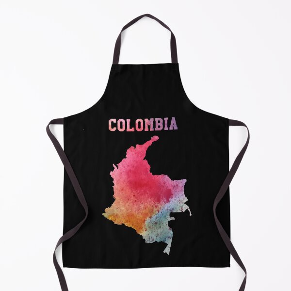 Item preview, Colombia Map Silhouette - Vibrant Artistic Watercolor Style designed and sold by mashmosh.