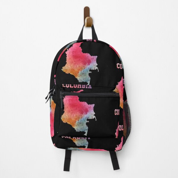 Item preview, Colombia Map Silhouette - Vibrant Artistic Watercolor Style designed and sold by mashmosh.