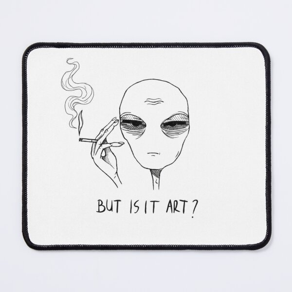 Item preview, Tired Alien Smoking – But Is It Art? designed and sold by tarzbol.