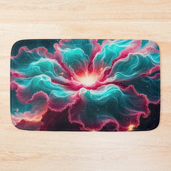 Item preview, Nebula Floral Burst | Red & Teal Cosmic Flower | The Ouroborean Semi-Galactic Botanical Garden designed and sold by TheOuroborean.