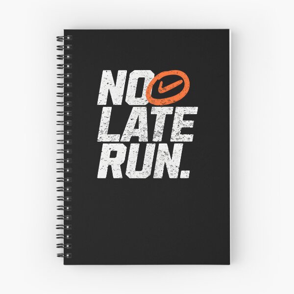 Item preview, No Late Run – Discipline & Running Motivation Quote designed and sold by Axivra.