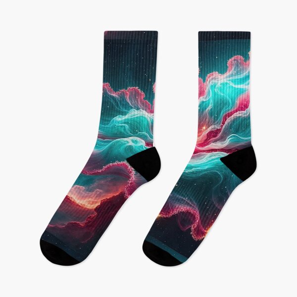 Item preview, Nebula Floral Burst | Red & Teal Cosmic Flower | The Ouroborean Semi-Galactic Botanical Garden designed and sold by TheOuroborean.