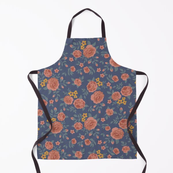 Artikelvorschau, Korallenrosen-Allover-Print auf marineblauem entworfen und verkauft von OHBOY! Handmade.