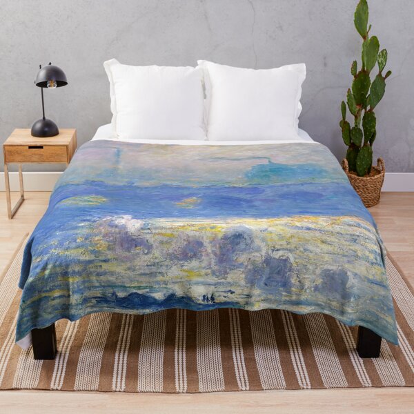 Item preview, Waterloo Bridge by Claude Monet: Atmospheric Impressionist Cityscape Poster designed and sold by artofuniverse.