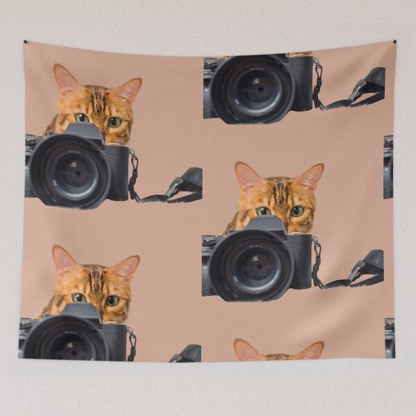 Item preview, Cute Kitten with Vintage Camera - Retro Photography Art - Cute Chubby Valentine Cat - Heart Balloons Kawaii Art designed and sold by Great Sun.