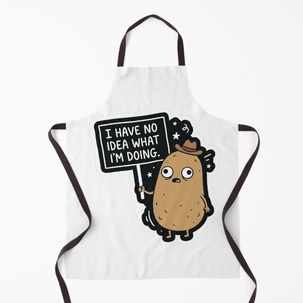 Item preview, I Have No Idea What I’m Doing – Confused Potato Sticker designed and sold by Frostlyn.