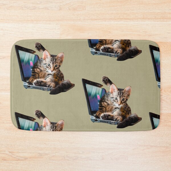 Item preview, Tech Support Cat - Funny Kitten on Laptop designed and sold by Great Sun.