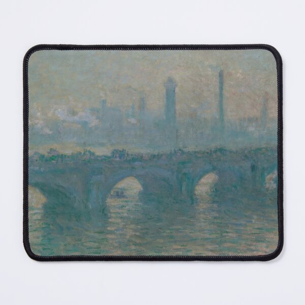 Item preview, Waterloo Bridge Gray Weather by Claude Monet: Dreamy Impressionist Cityscape Poster designed and sold by artofuniverse.