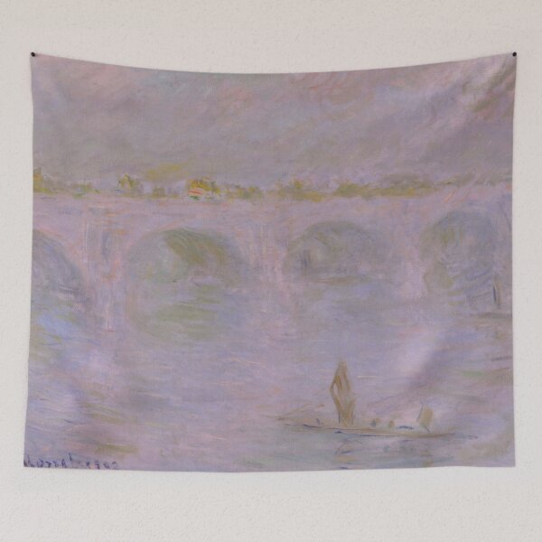Item preview, Waterloo Bridge in London by Claude Monet: Dreamy Impressionist River Scene designed and sold by artofuniverse.