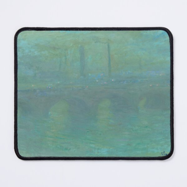 Item preview, Waterloo Bridge London at Dusk by Claude Monet: Misty Impressionist Poster designed and sold by artofuniverse.