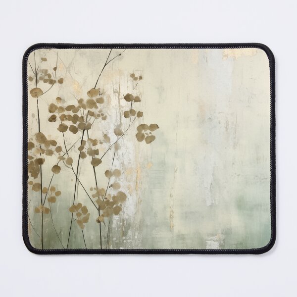 Item preview, Wabi sabi and japandi inspired faded sage green abstract herbs designed and sold by filigreedigital.