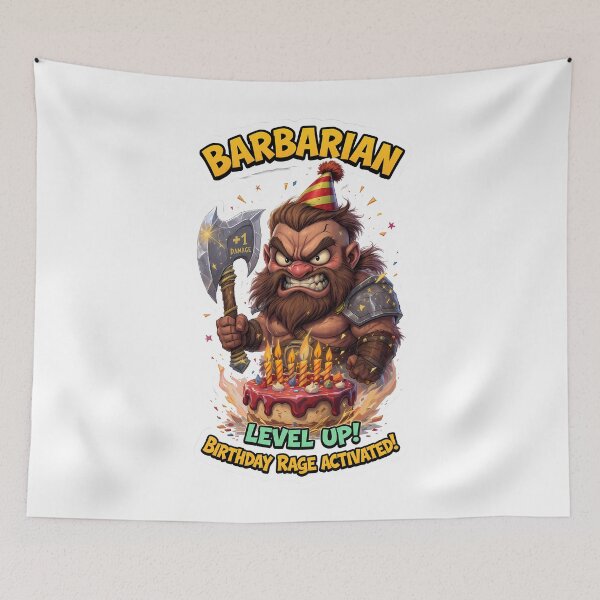Item preview, Birthday Barbarian – Fueled by Rage and Birthday Cake designed and sold by RpgTools.
