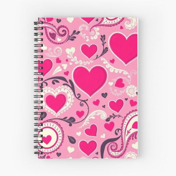 Item preview, Paisley Pattern Pink Lovehearts designed and sold by Emma-Roid.