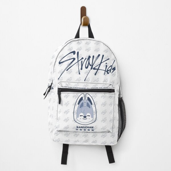 Item preview, Stray Kids BANGCHAN Backpack Blanc designed and sold by Miyo's Store.