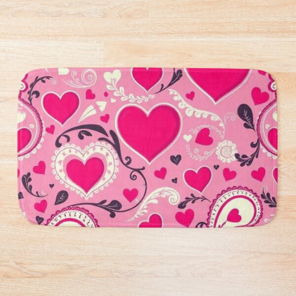 Item preview, Paisley Pattern Pink Lovehearts designed and sold by Emma-Roid.