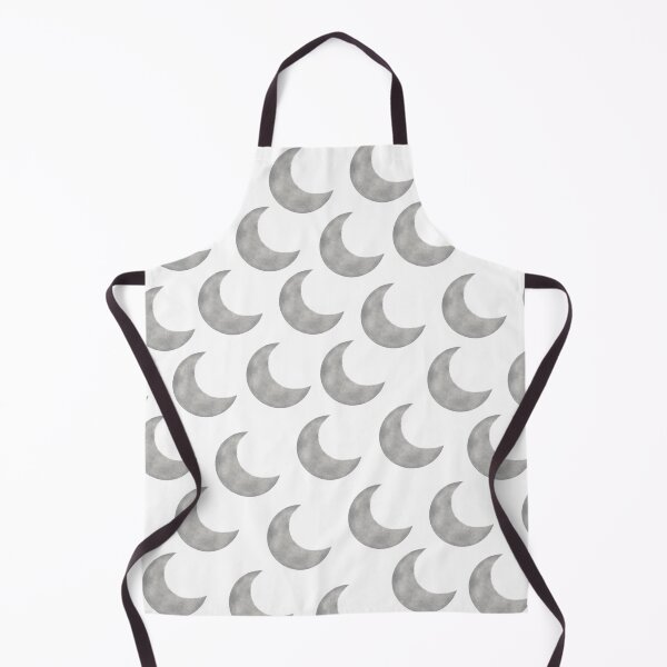 Item preview, Pattern of Gray Moons on White Background designed and sold by lunadesignsmoon.