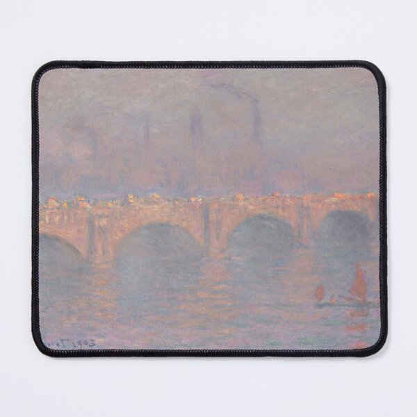 Item preview, Waterloo Bridge Soleil Voile by Claude Monet: Dreamy Impressionist London Poster designed and sold by artofuniverse.