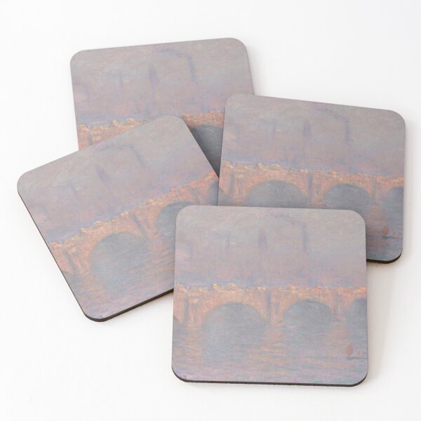 Item preview, Waterloo Bridge Soleil Voile by Claude Monet: Dreamy Impressionist London Poster designed and sold by artofuniverse.