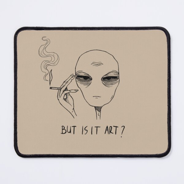 Item preview, Tired Alien Smoking – But Is It Art? designed and sold by tarzbol.