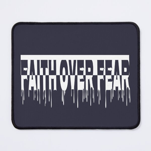 Item preview, Faith Over Fear Minimal Christian Typography Bible Verse Design | white designed and sold by ZechJohnRB.