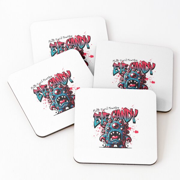 Item preview, Eye Candy Multi-Eyed Monster — Edgy Graffiti Style Streetwear Illustration designed and sold by Colorful-Garden.