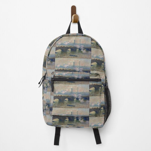 Item preview, Waterloo Bridge Gray Day by Claude Monet: Impressionist London River Scene designed and sold by artofuniverse.