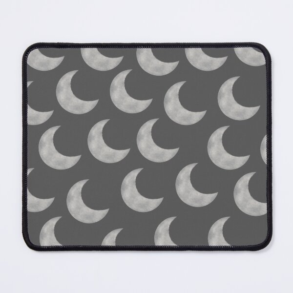 Item preview, Light Gray Moon Pattern on Dark Gray Background designed and sold by lunadesignsmoon.