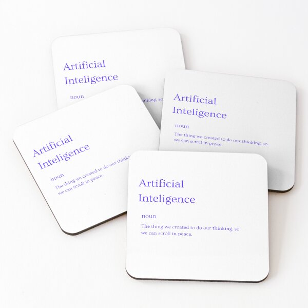 Item preview, Artificial Intelligence Definition – The Art of Teaching Machines to Think designed and sold by ImprintedMind.