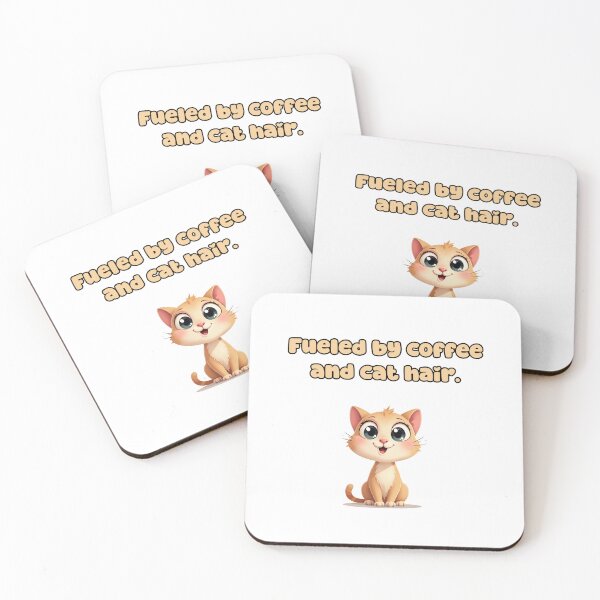 Item preview, Fueled by coffee and cat hair. designed and sold by NatureUnleashed.