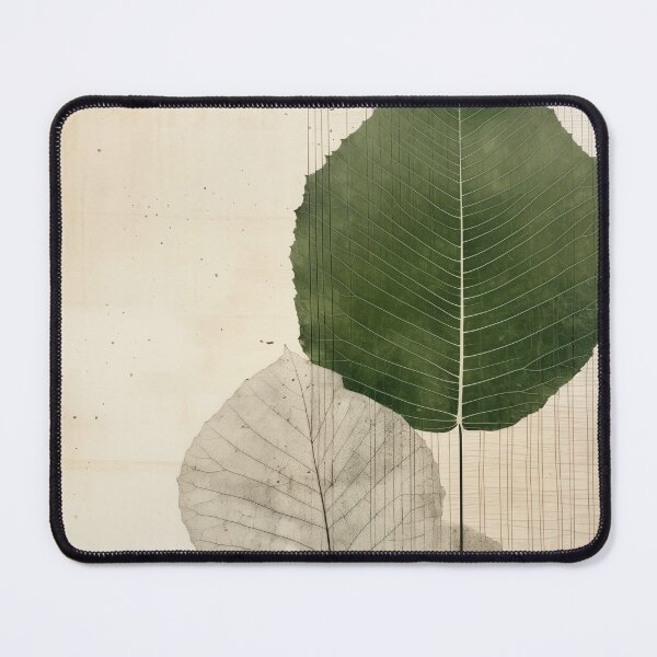 Item preview, Wabi sabi and japandi inspired abstract detailed leaves designed and sold by filigreedigital.