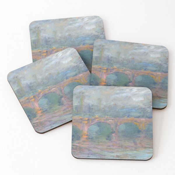 Item preview, Waterloo Bridge London at Sunset by Claude Monet: Dreamy Impressionist Cityscape designed and sold by artofuniverse.