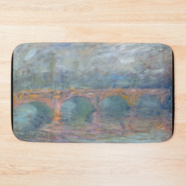 Item preview, Waterloo Bridge London at Sunset by Claude Monet: Dreamy Impressionist Cityscape designed and sold by artofuniverse.